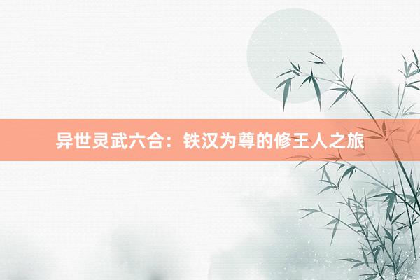 异世灵武六合：铁汉为尊的修王人之旅